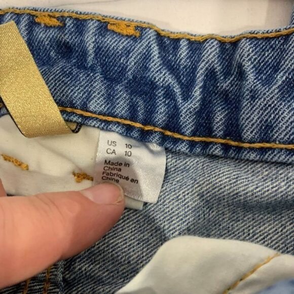 H&M Divided Womens Blue Denim Jeans Size 10 - Picture 4 of 5